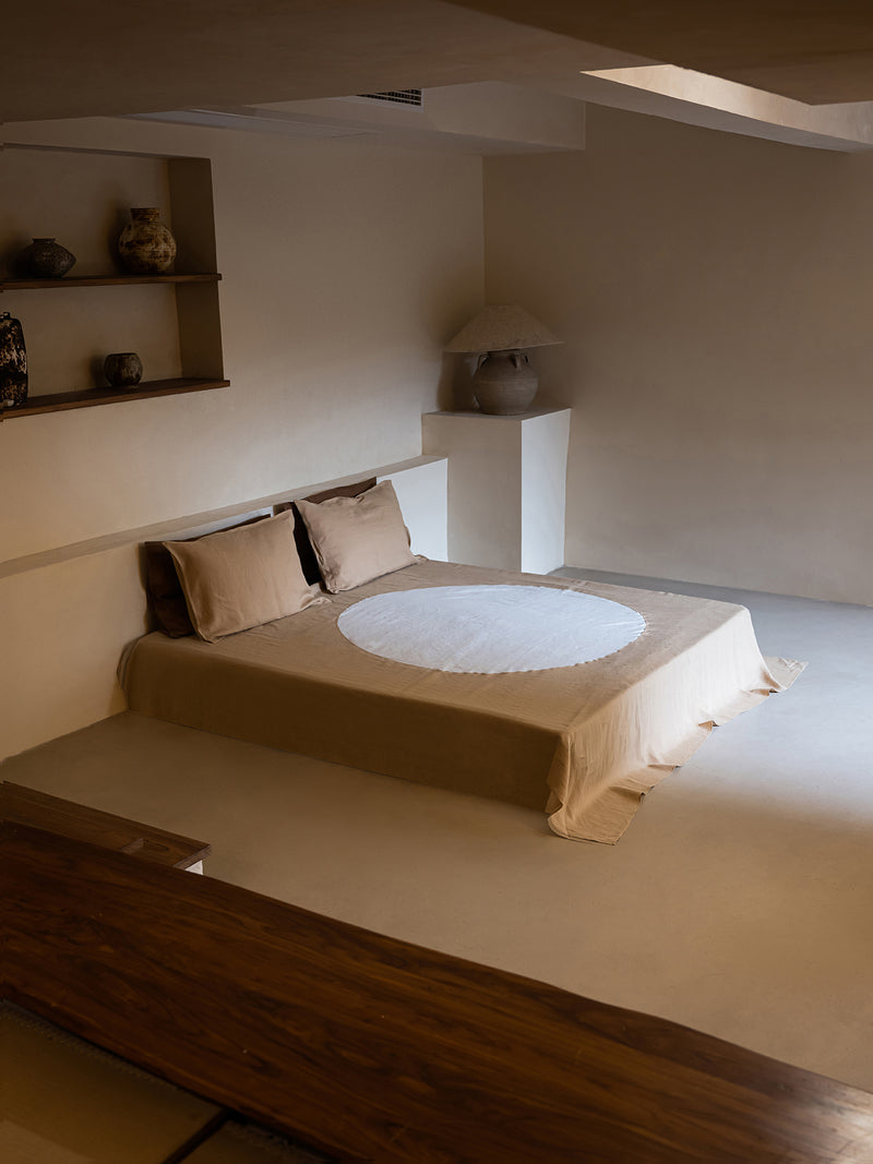 Terra Hemp Linen Pillowcases Set(Of Two) | Mustard