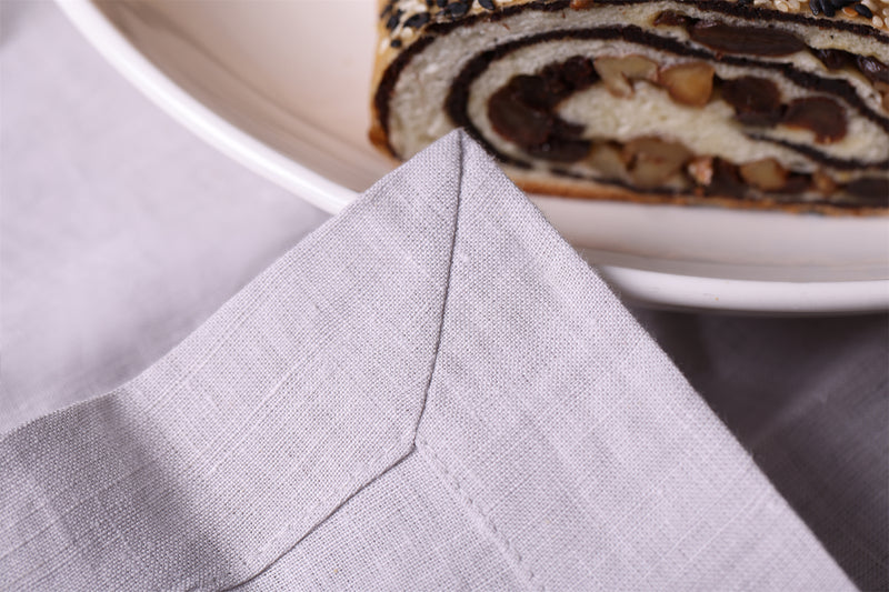 100% Hemp Table Napkins (Placemats)Set (Of FOUR) | Ash