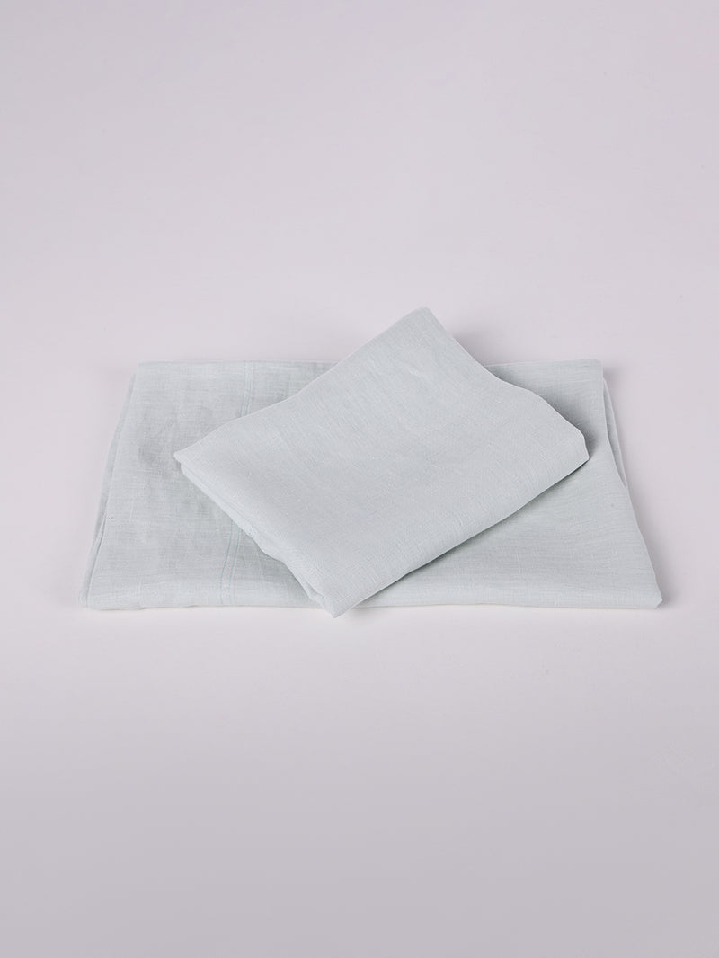 Hemp Envelope Pillowcases Set ( Of Two ) | Sage Green