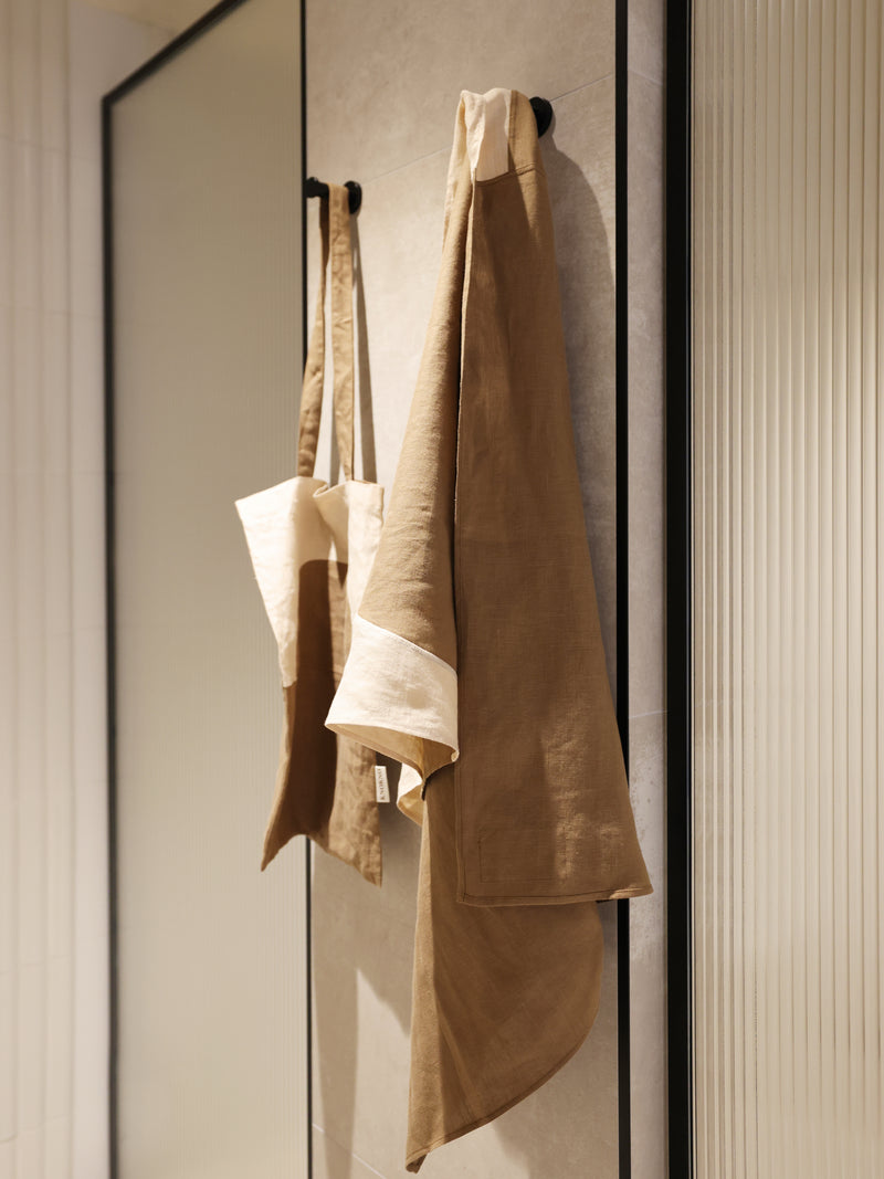 Sunset & Sunrise Organic Hemp Linen Beach & Pool Blankets – Handmade, Two Sizes for Adults & Kids , Earth Tone Color Block