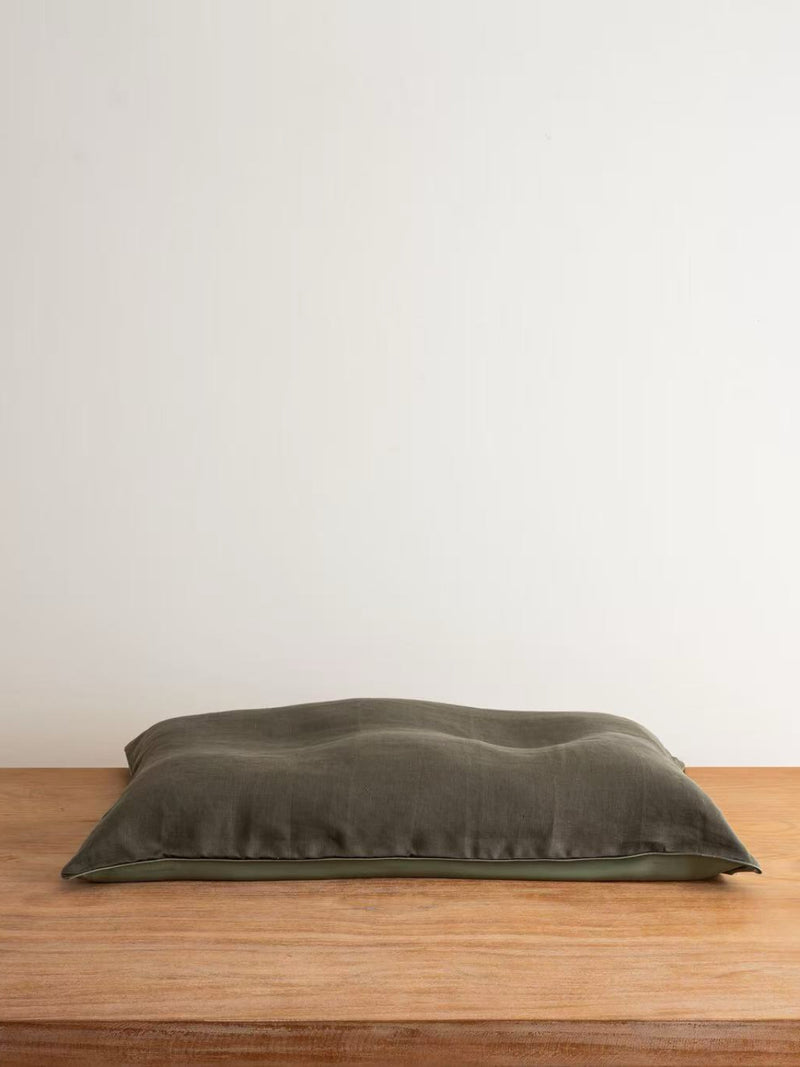 Silk Hemp Flip Pillowcase | Moss Green