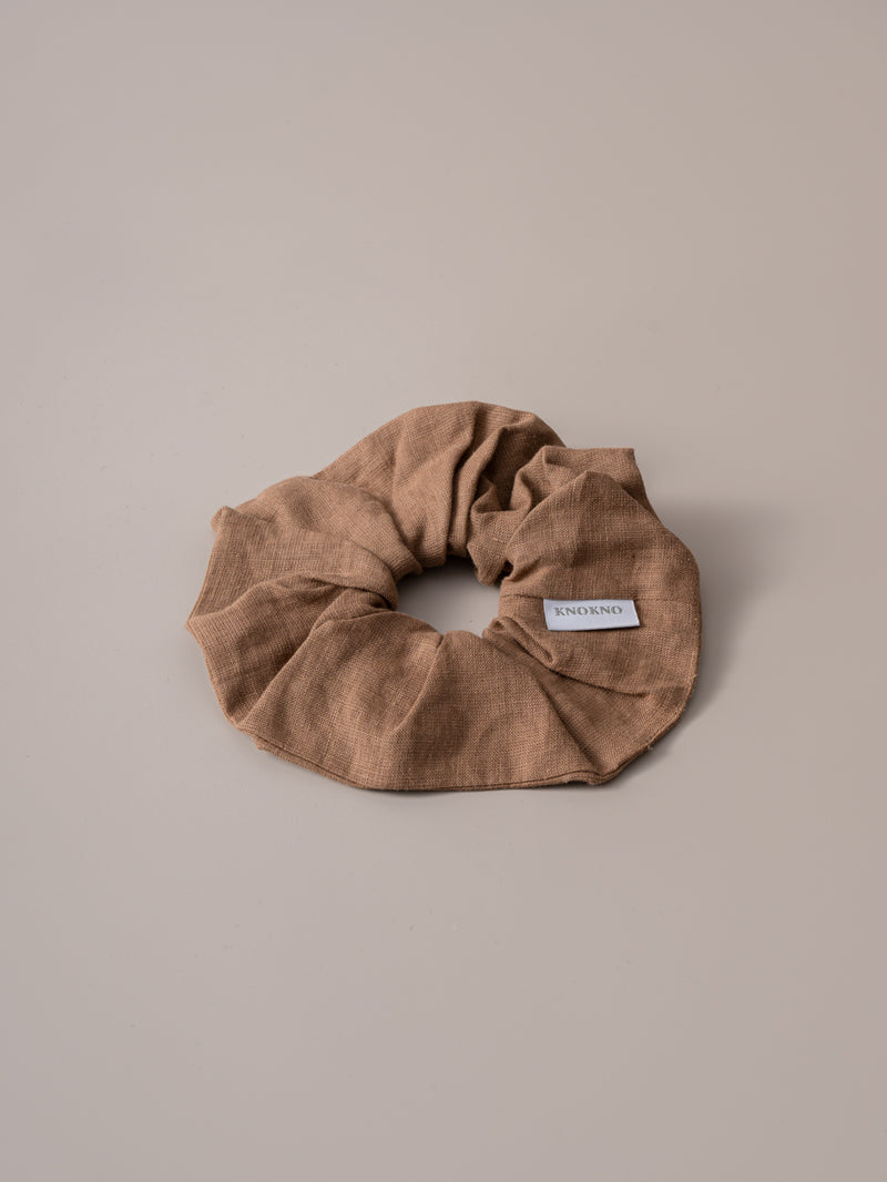 Organic Hemp Linen Hair Tie | Mocha