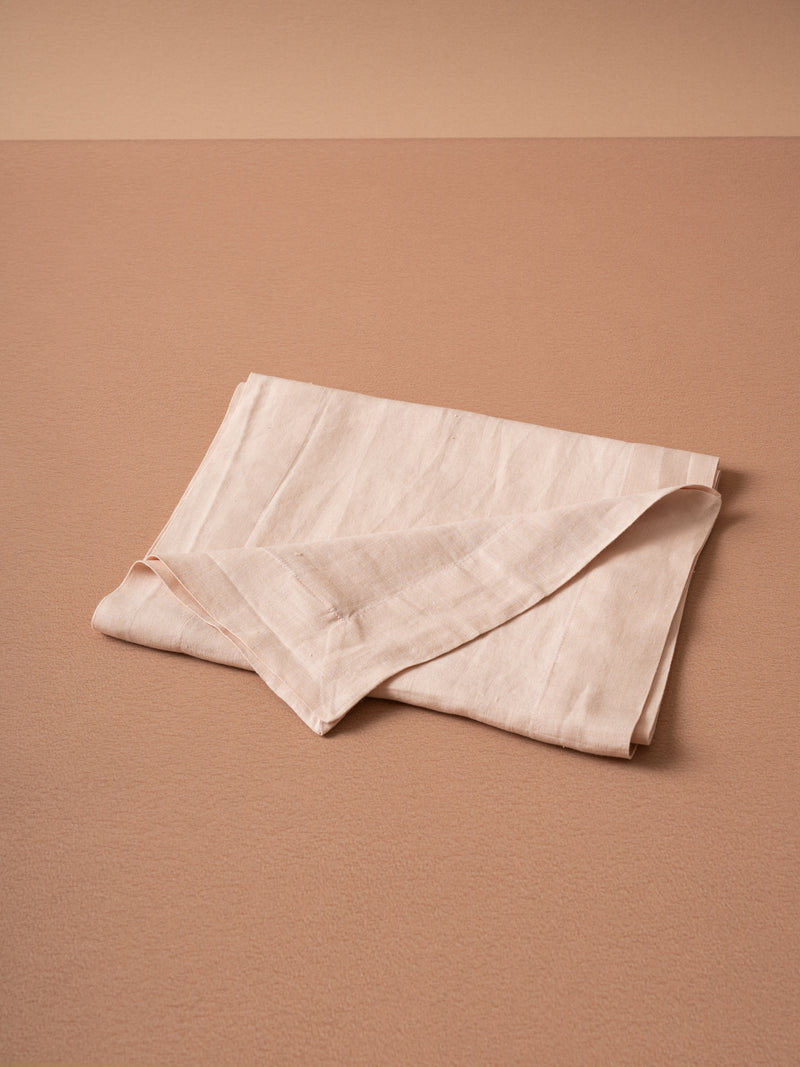 Organic Hemp Table Runner – 185gsm Thick, Durable & Natural, Perfect for Dining, Holiday, and Seasonal Decor | Blush