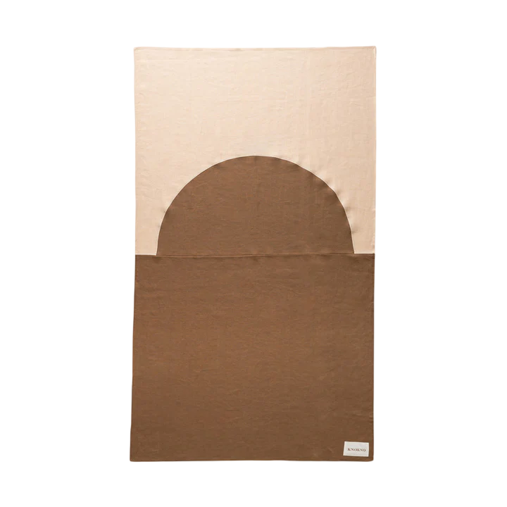 Sunset & Sunrise Organic Hemp Linen Beach & Pool Blankets – Handmade, Two Sizes for Adults & Kids , Earth Tone Color Block