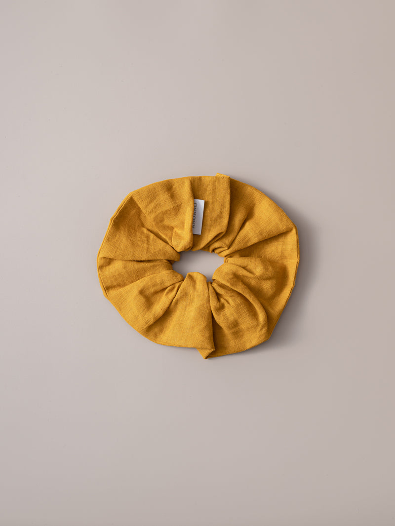 Organic Hemp Linen Hair Tie | Curry