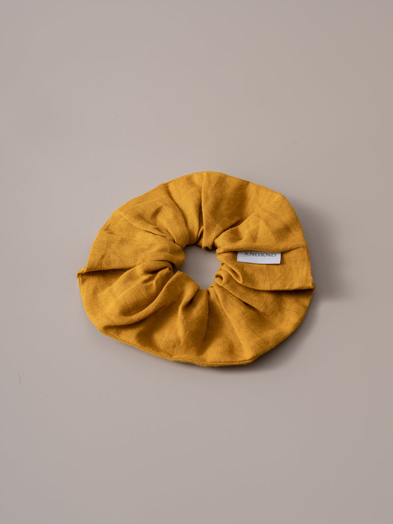 Organic Hemp Linen Hair Tie | Curry