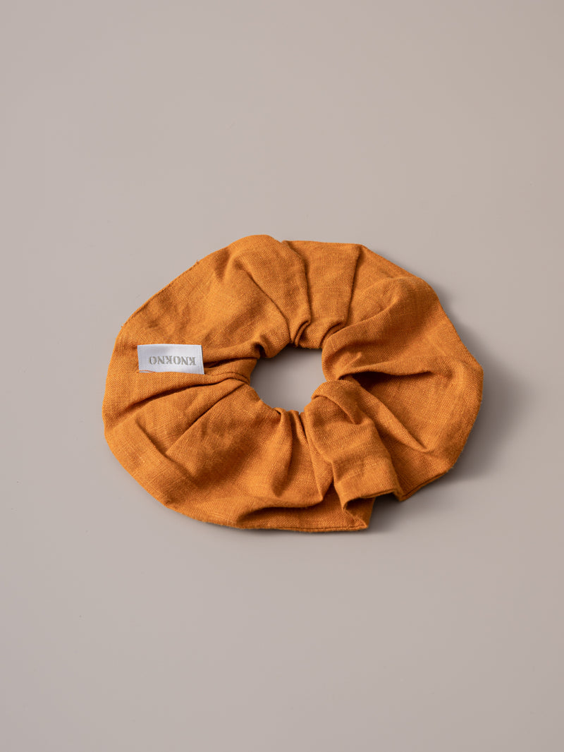 Organic Hemp Linen Hair Tie | Paprika