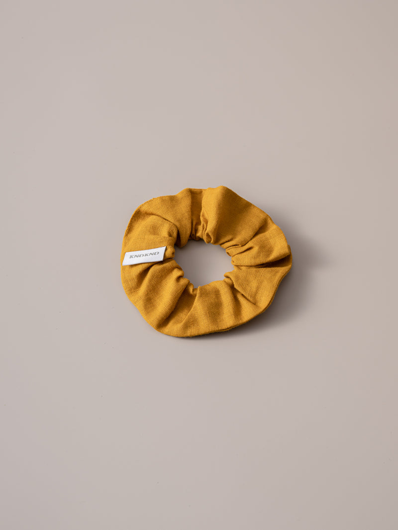 Organic Hemp Linen Hair Tie | Curry
