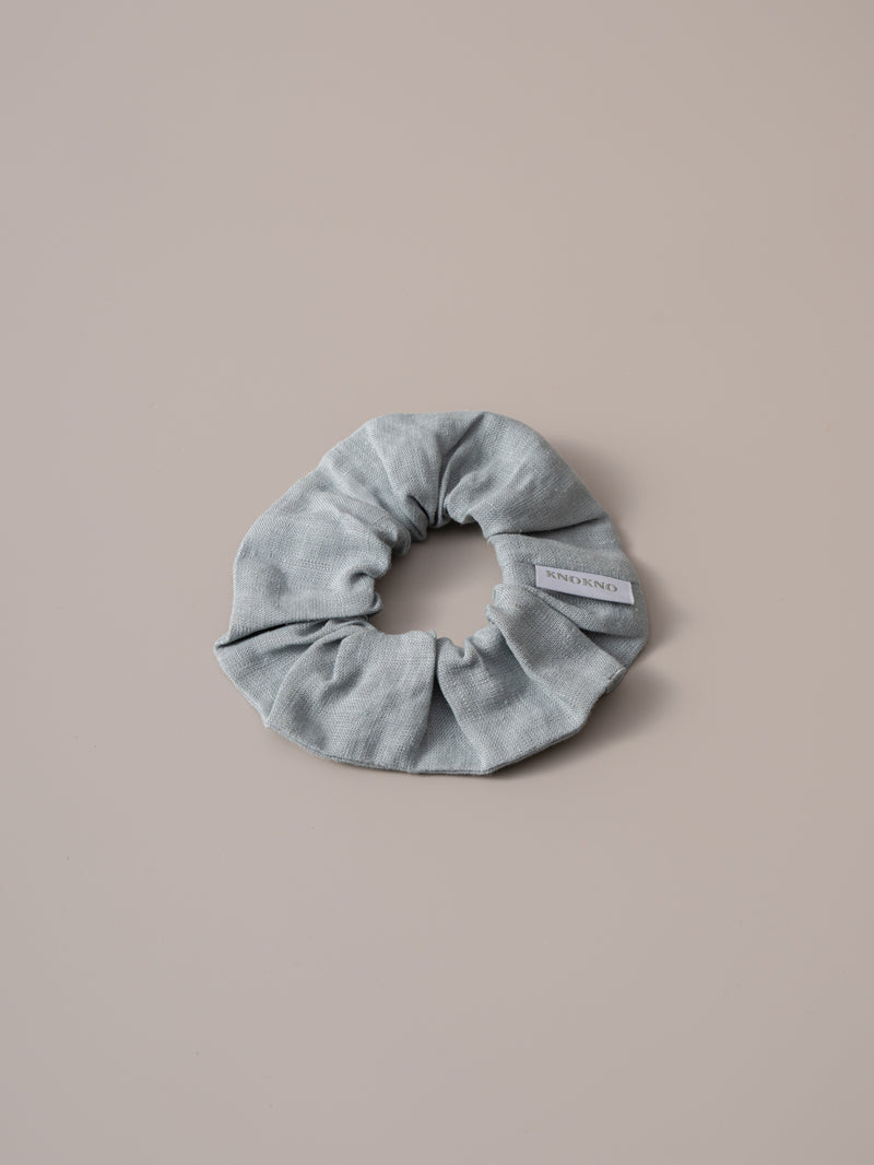Organic Hemp Linen Hair Tie | Stone Blue