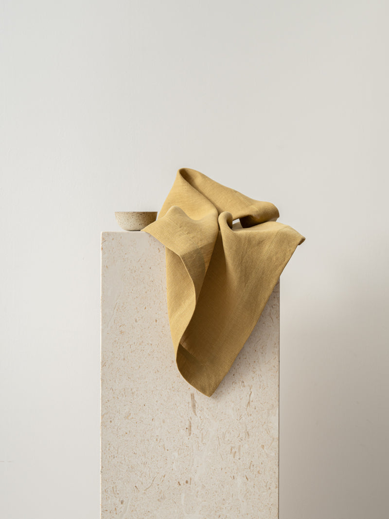 100% Hemp Table Napkins (Placemats)Set (Of FOUR) | Turmeric