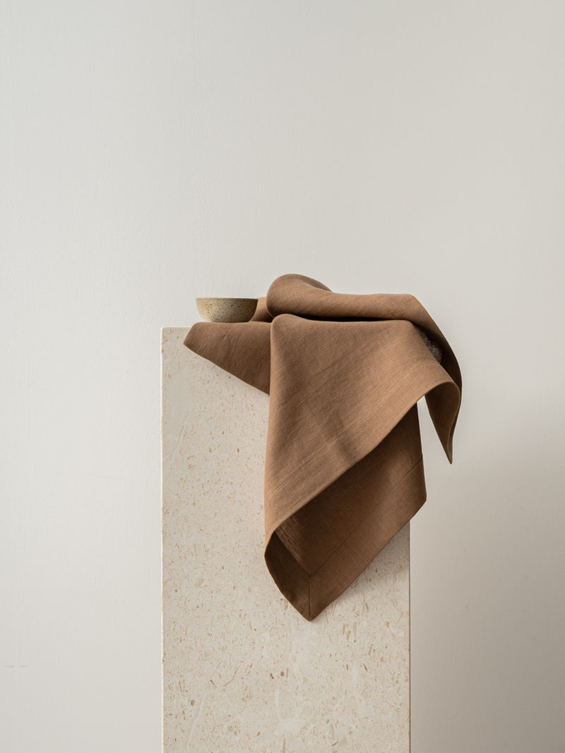 100% Hemp Table Napkins (Placemats)Set (Of FOUR) | Mocha