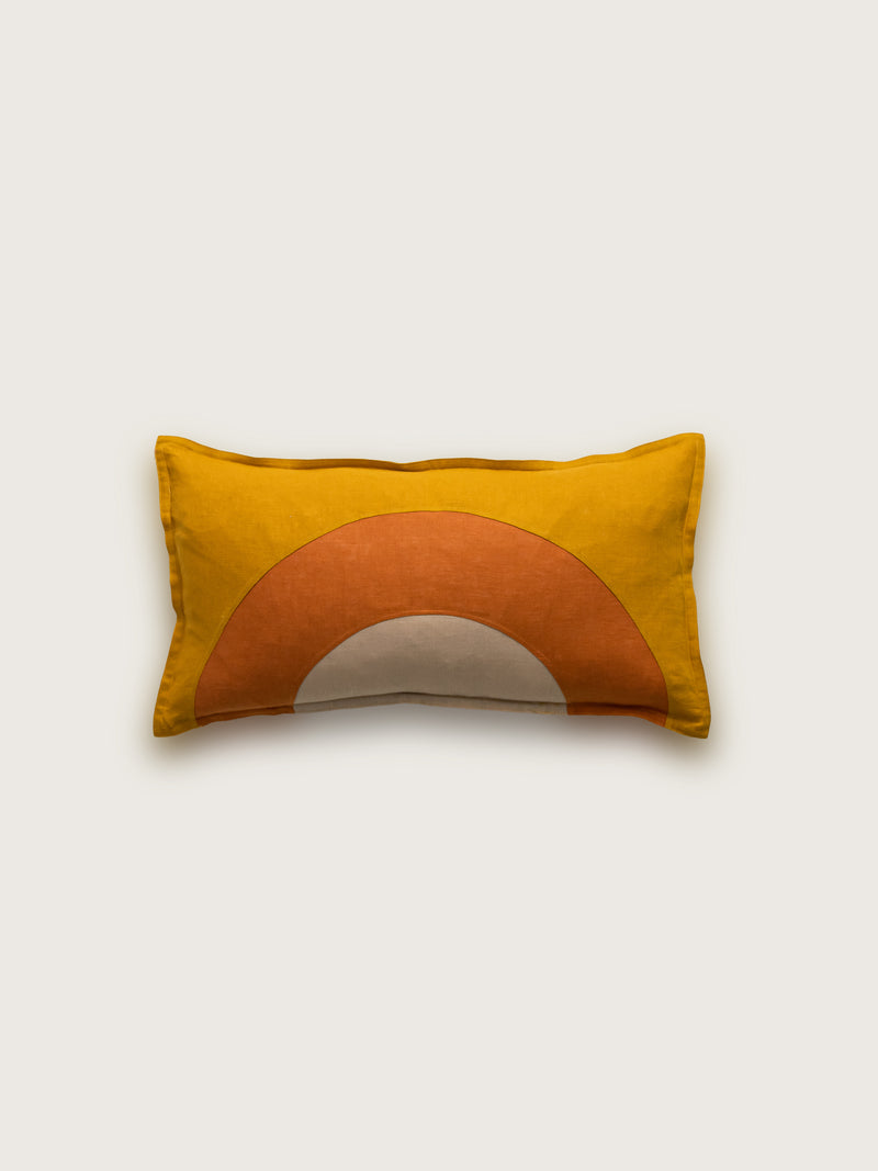 Terra Spice Hemp Linen Pillowcase For Kids | CURRY & PAPRIKA & MUSTARD
