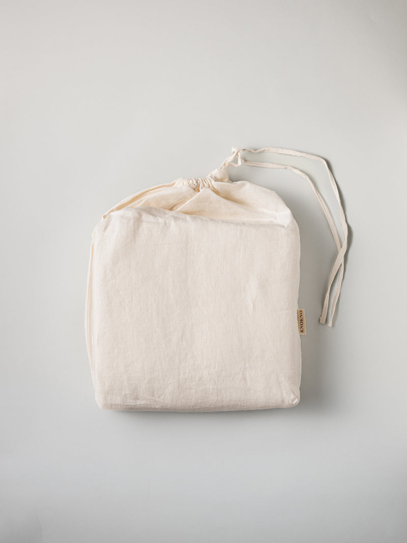 Heavy Hemp Fitted Sheet | Off White