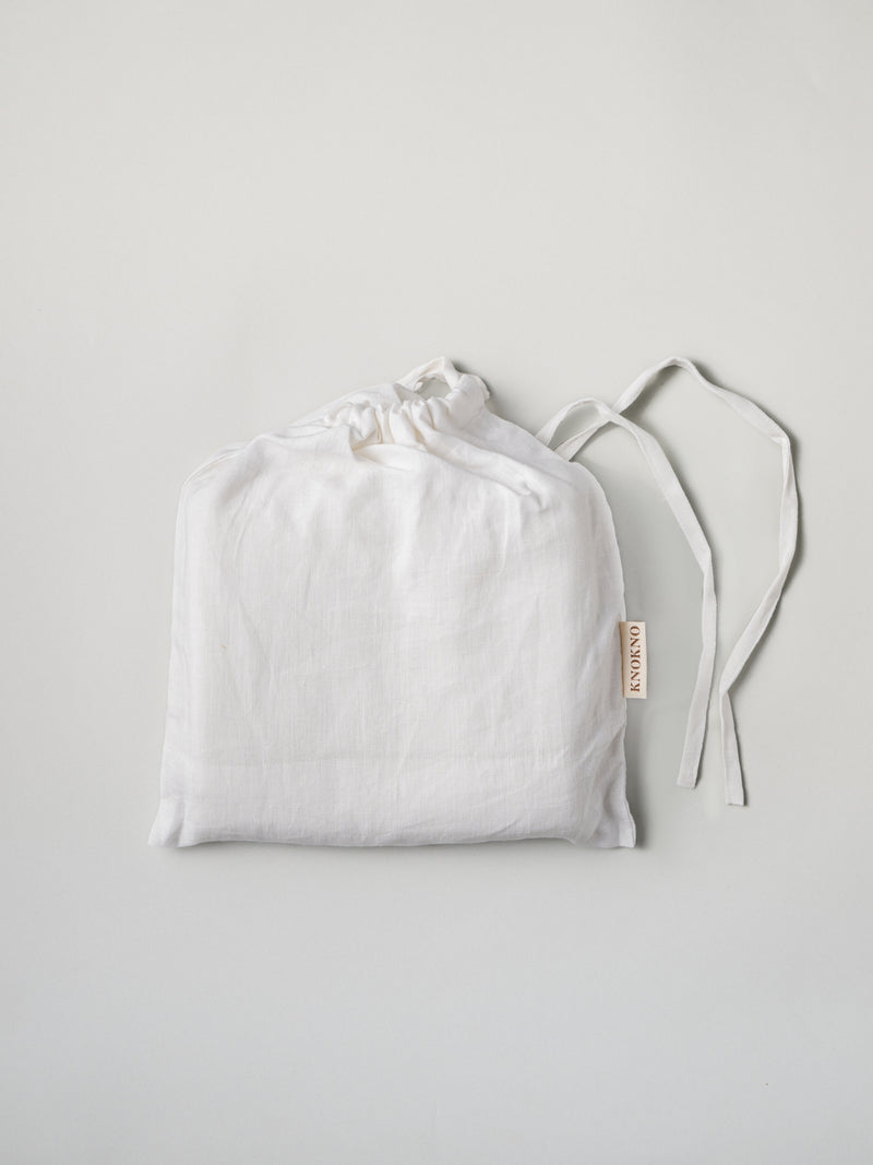 100% Hemp Tablecloth | White