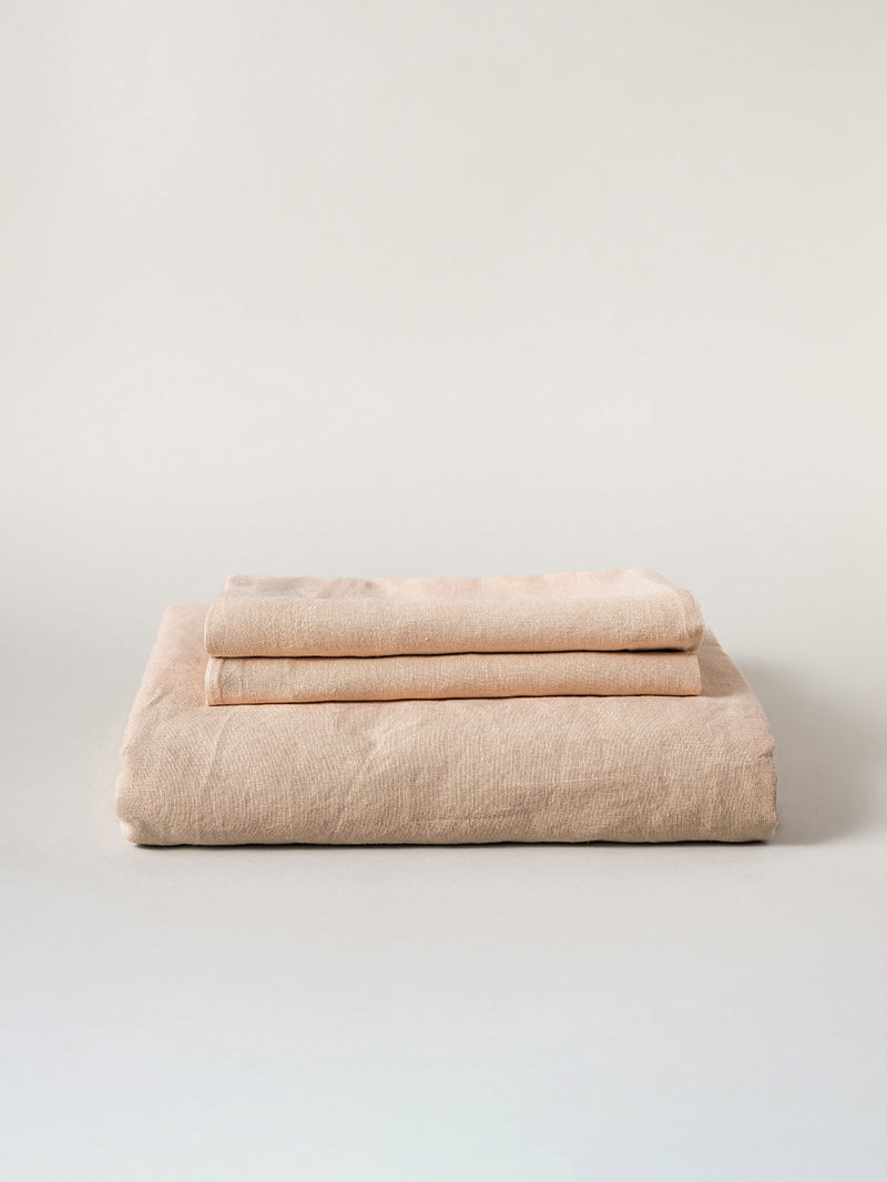 100% Organic Hemp Duvet Set - Soft, Breathable, Eco-Friendly | Blush