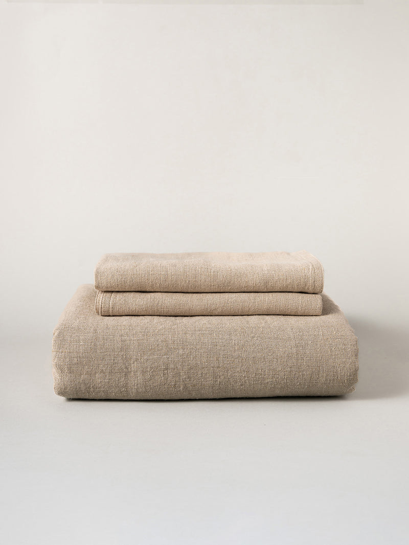 Heavy Hemp Duvet Set | Oatmeal