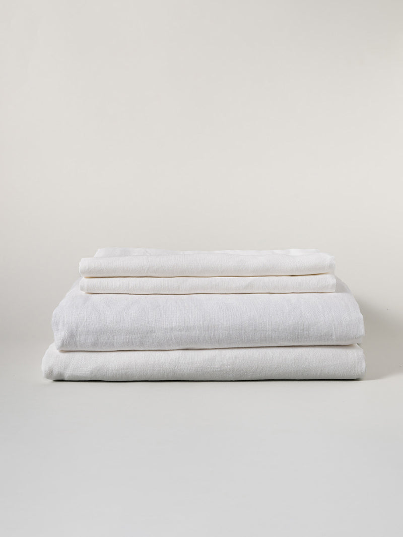 100% Organic Hemp Sheet Set | White