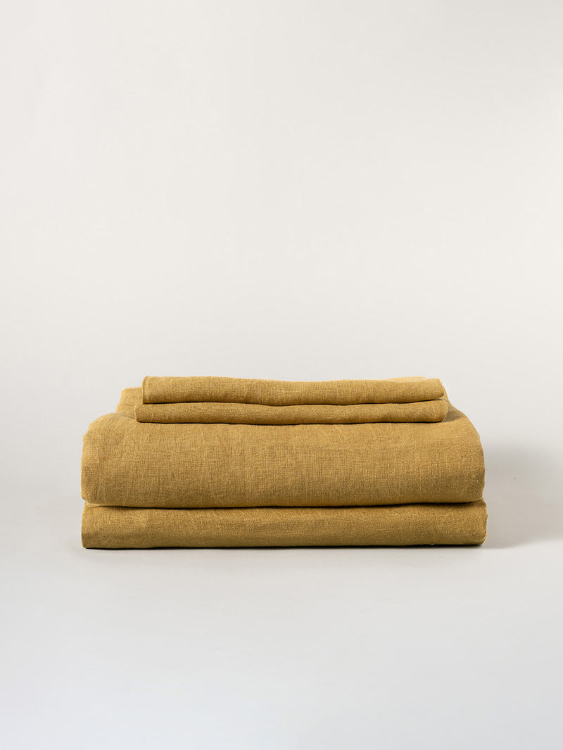 100% Organic Hemp Sheet Set | Olive