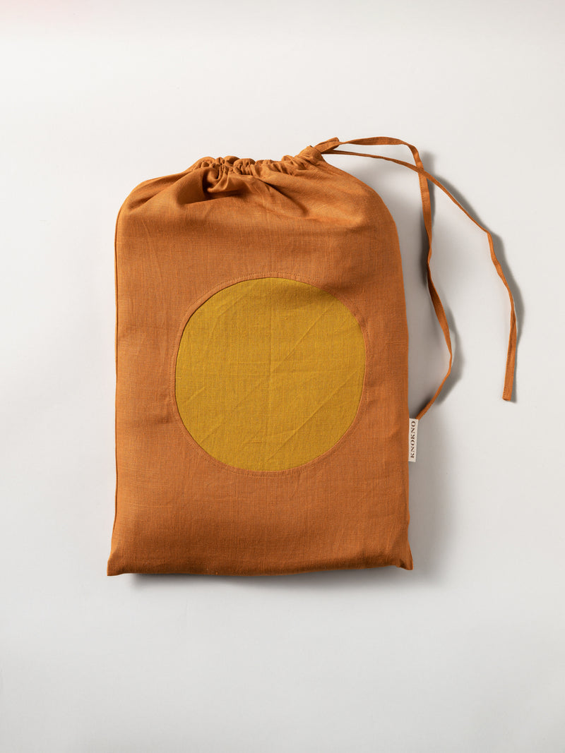 ASTRA LINEN BED THROW SMALL |  PAPRIKA & CURRY