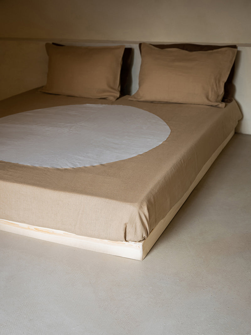 Terra Hemp Linen Pillowcases Set(Of Two) | Mustard