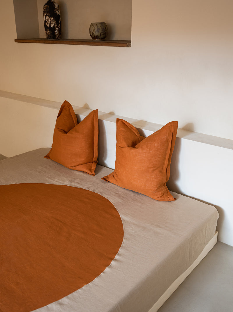 Terra Hemp Linen Cushion Cover | Paprika