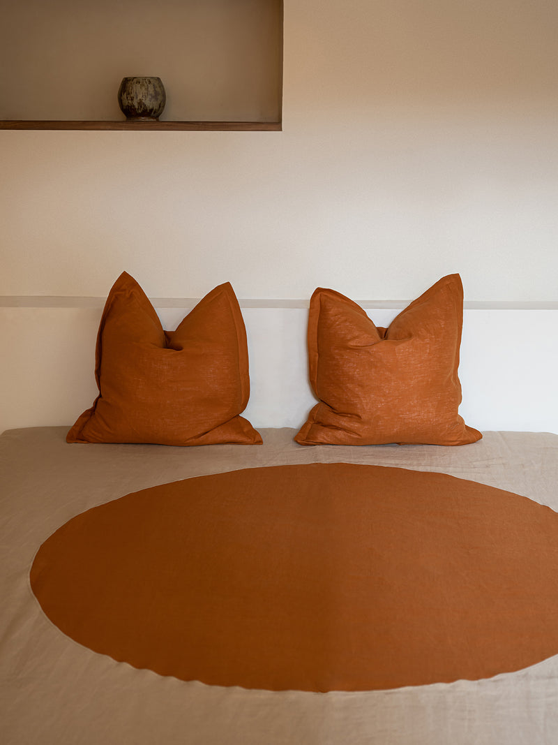 Terra Hemp Linen Cushion Cover | Paprika