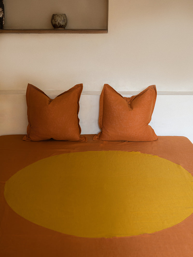 Terra Hemp Linen Cushion Cover | Paprika