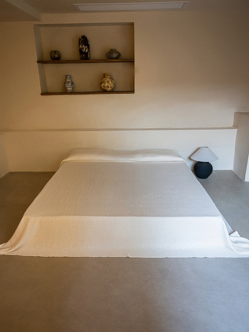 Heavy Hemp Flat Sheet | Off White