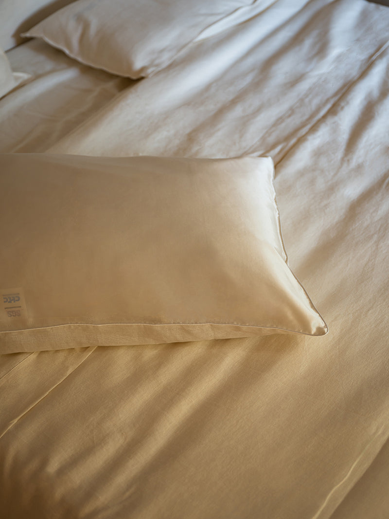 Silk Hemp Flip Pillowcase | Silver Grey