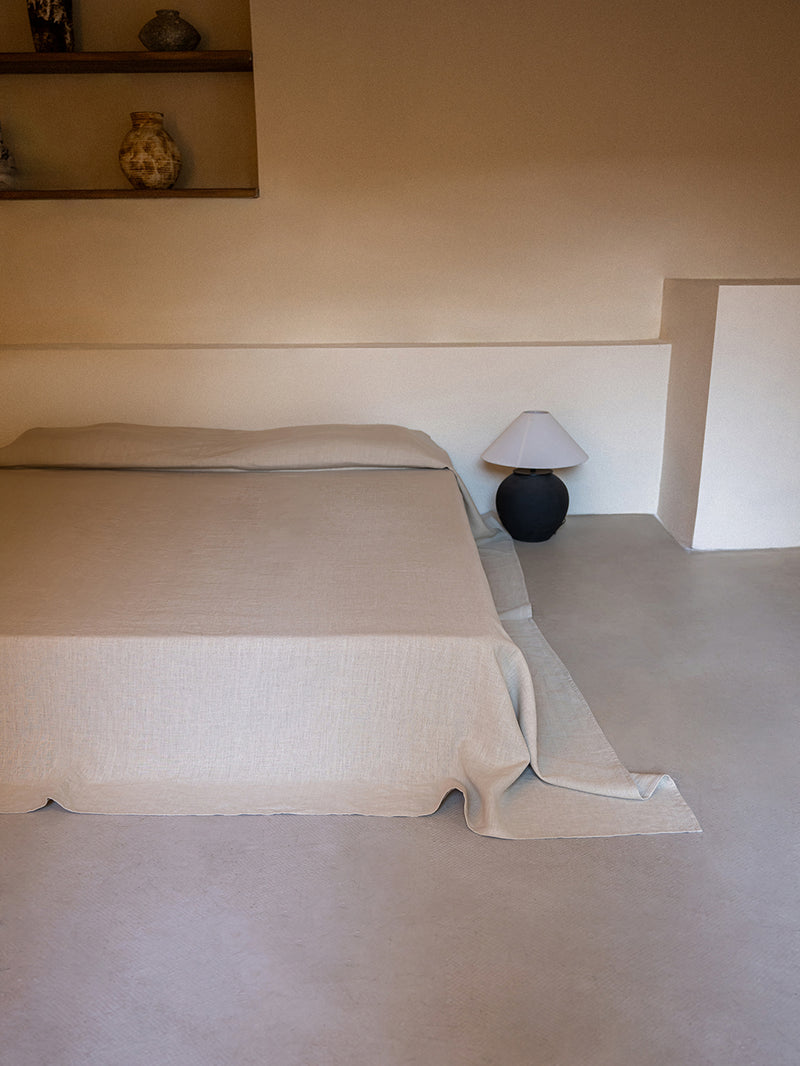 Heavy Hemp Flat Sheet | Oatmeal