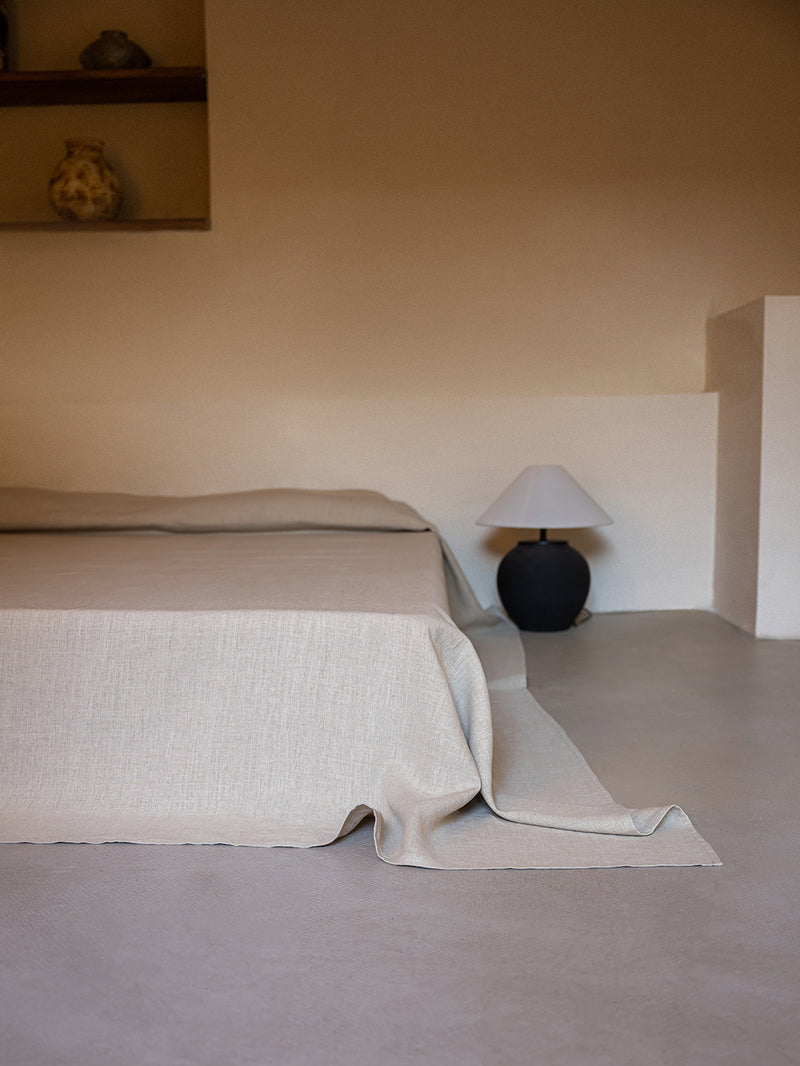 Heavy Hemp Flat Sheet | Oatmeal