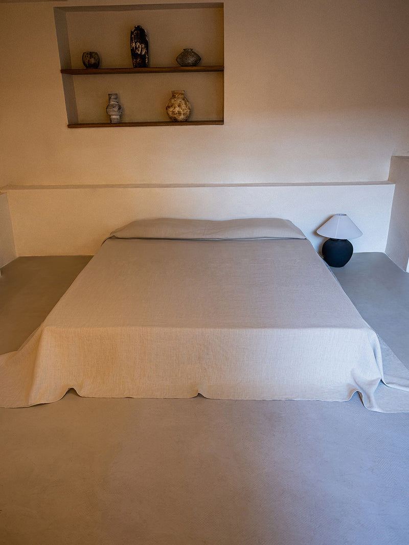 Heavy Hemp Flat Sheet | Oatmeal