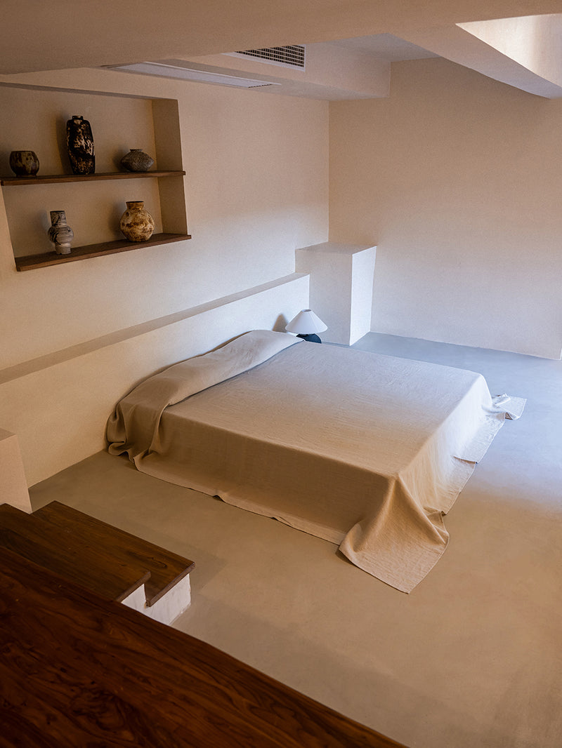 Heavy Hemp Flat Sheet | Oatmeal