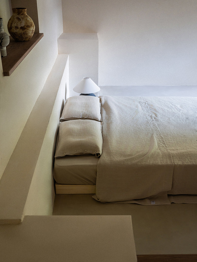 Heavy Hemp Fitted Sheet | Off White