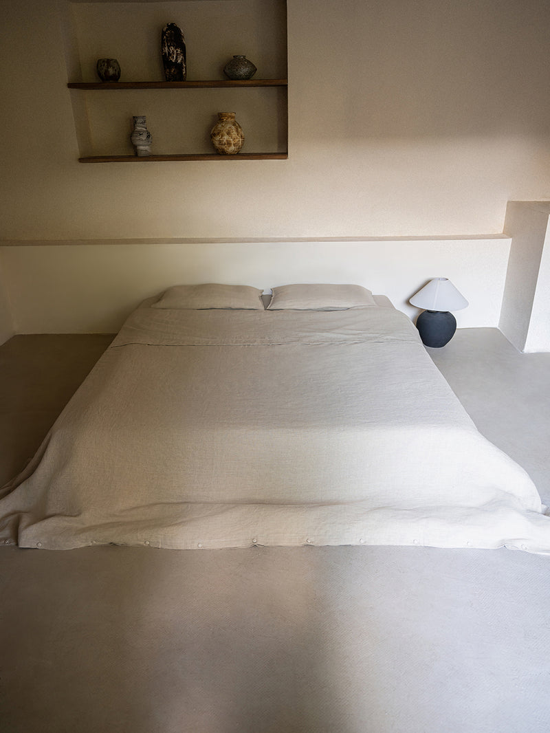 Heavy Hemp Duvet Set | Oatmeal