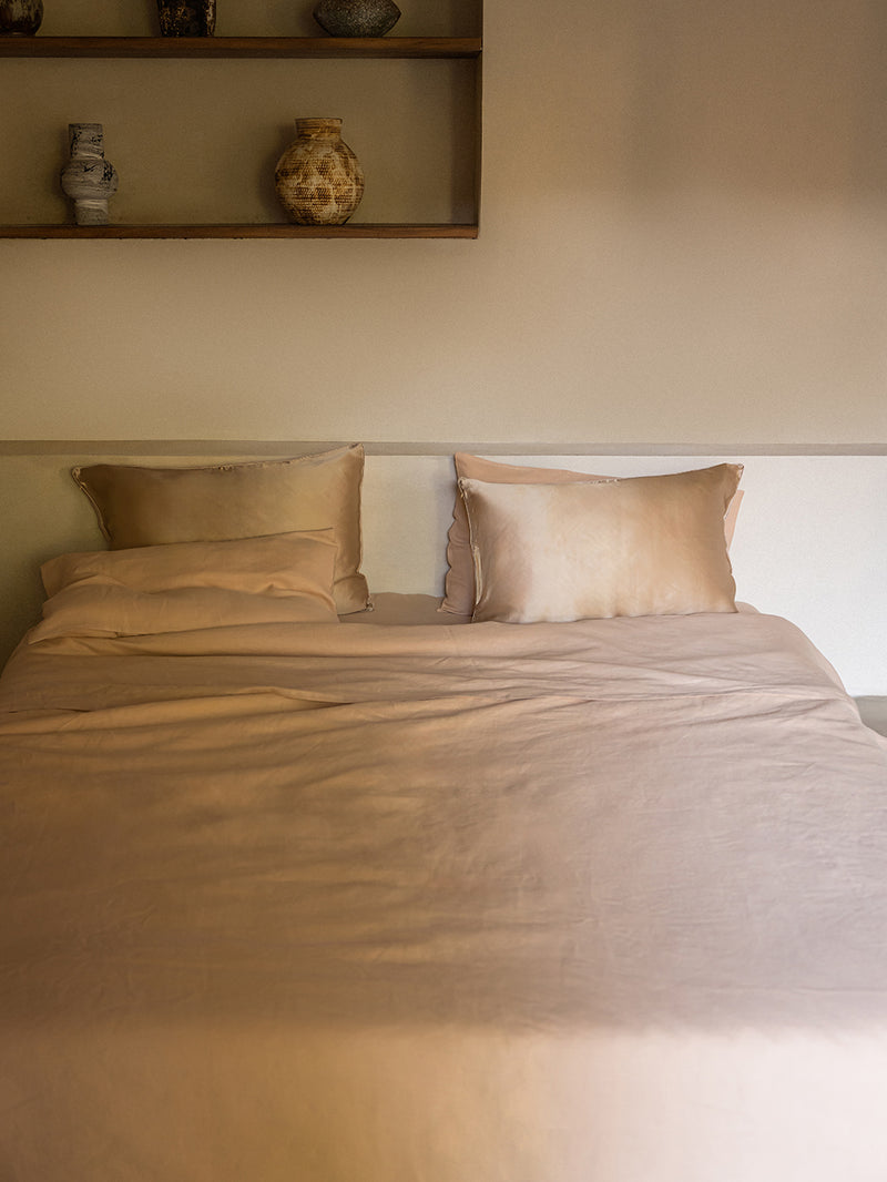 Silk hemp Flip Pillowcase - Blush Pink