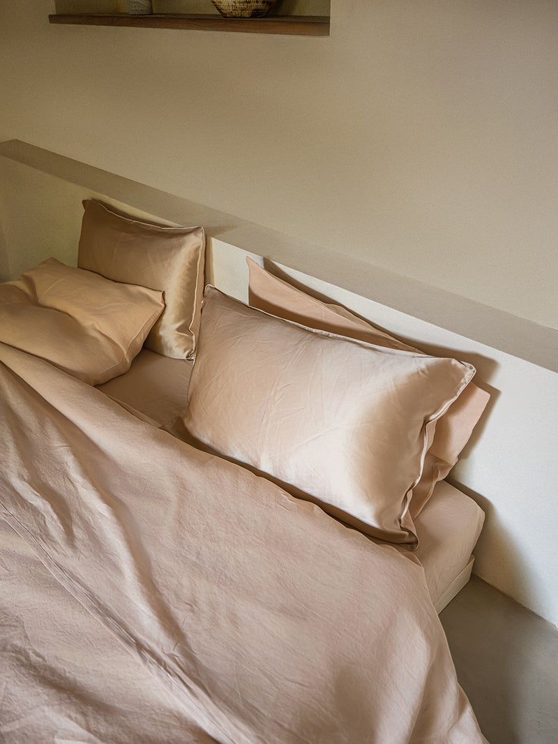 Silk Hemp Flip Pillowcase | Peach