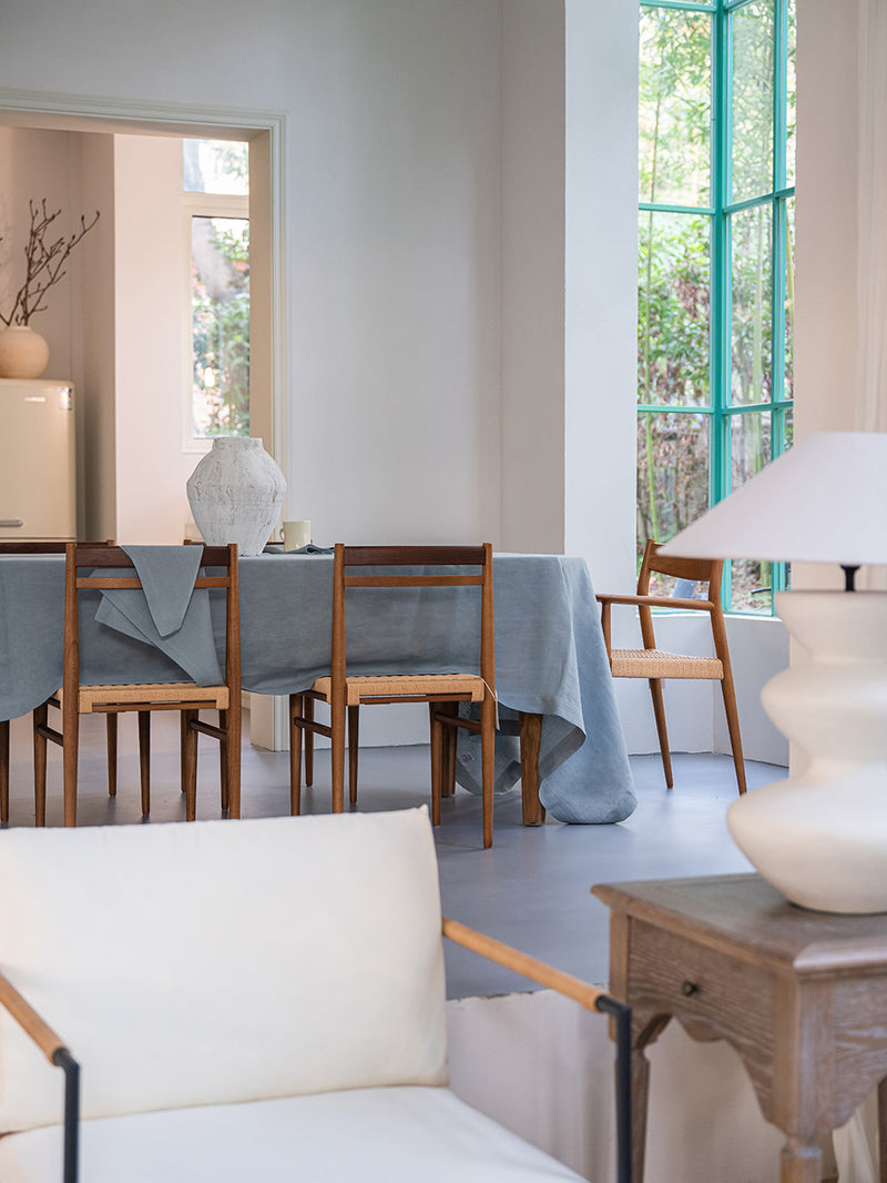 100% Hemp Table Napkins (Placemats)Set (Of FOUR) | Stone Blue