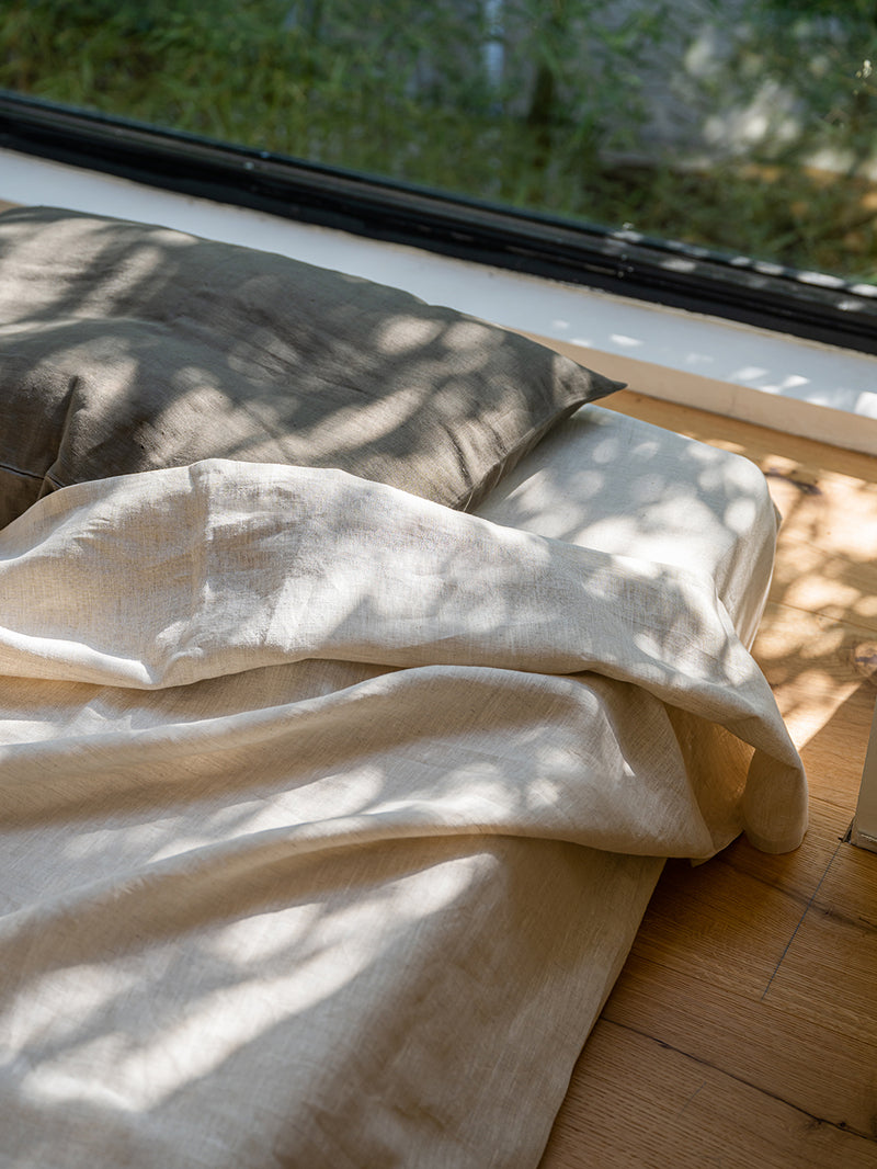 100% Organic Hemp Pillowcases Set (Of Two) | Moss Green