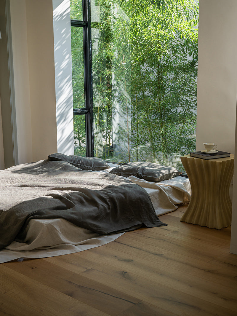 100% Organic Hemp Duvet Set - Soft, Breathable, Eco-Friendly | Moss Green