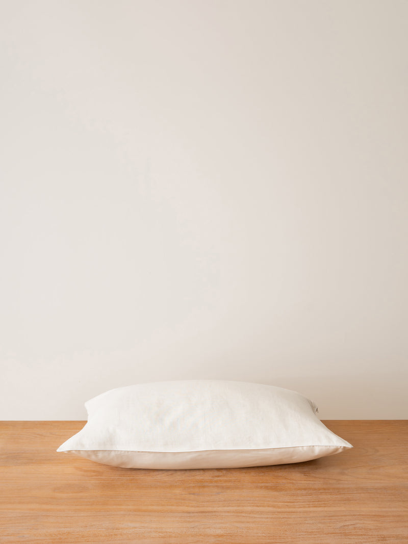 Silk Hemp Flip Pillowcase | White