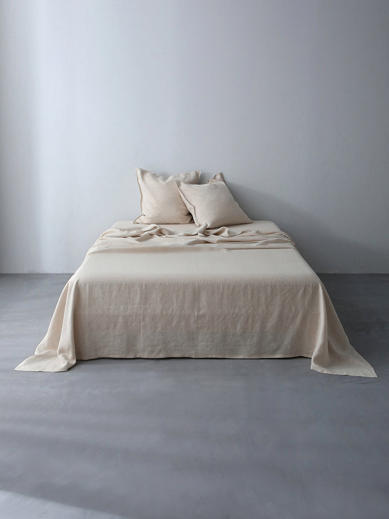 100% Hemp Europa Button Pillowcases Set (Of Two) | Natural