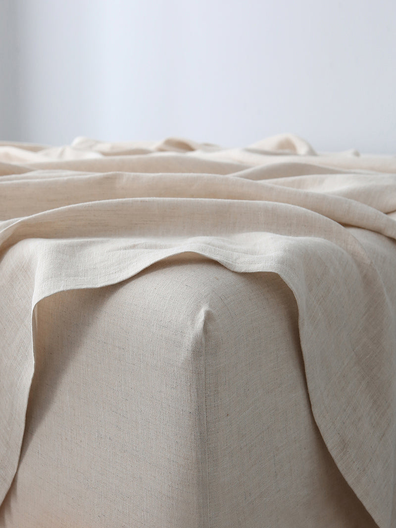 100% Hemp Fitted Sheet | Natural