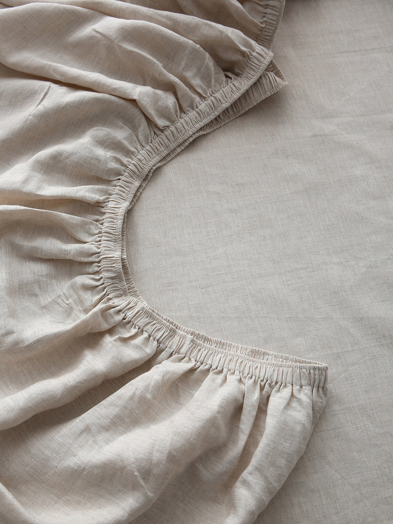 100% Hemp Fitted Sheet | Natural