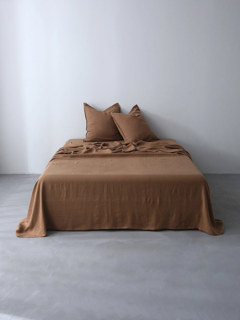 100% Hemp Europa Button Pillowcases Set (Of Two) | Terra