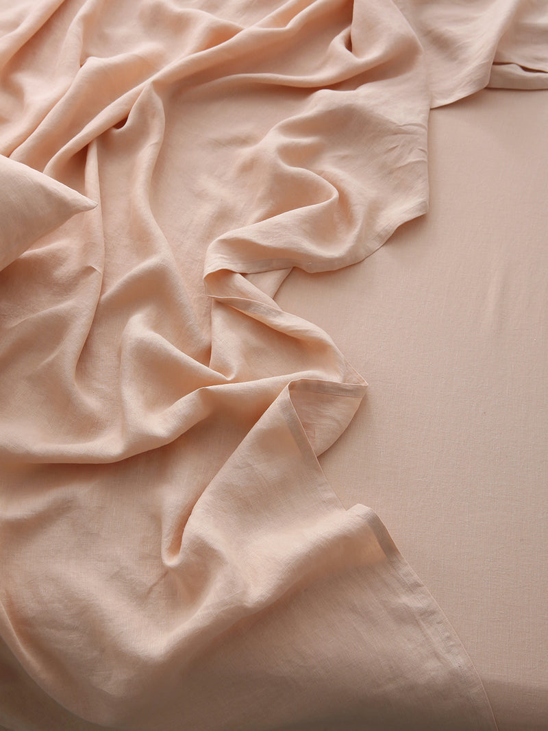 100% Hemp Flat Sheet | Blush