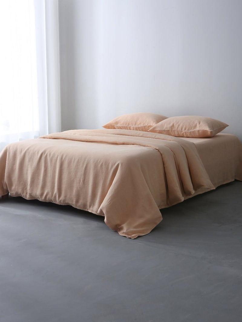 100% Organic Hemp Duvet Set - Soft, Breathable, Eco-Friendly | Blush