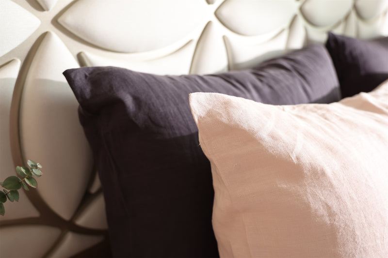 Hemp Envelope Pillowcases Set ( Of Two ) | Slate