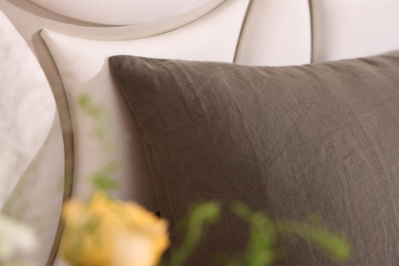 Hemp Envelope Pillowcases Set ( Of Two ) | Moss Green