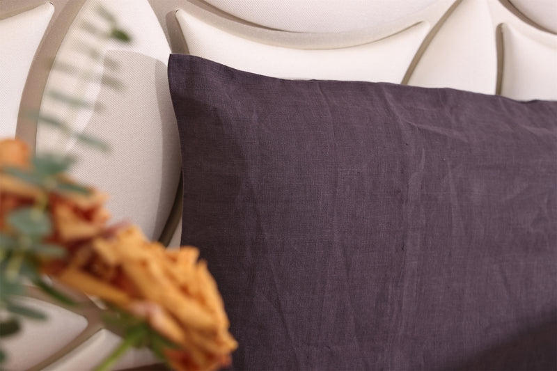 Hemp Envelope Pillowcases Set ( Of Two ) | Slate